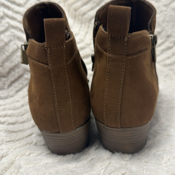 Esprit  Timber Women's Soft Faux Suede Ankle Boots in Rich Brown, Size 10M EUC - Picture 3 of 9